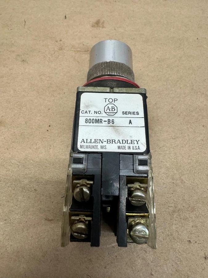 Used Allen Bradley 800MR-B6 Push Button 800M-XD2K