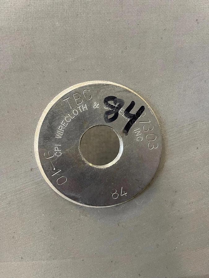 Used Stainless Steel 24” Mesh for Vibratory Screener, 84 microns