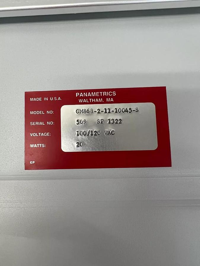 Used Panametrics GM868-2-11-100 45-S Ultrasonic Gas Flow Meter