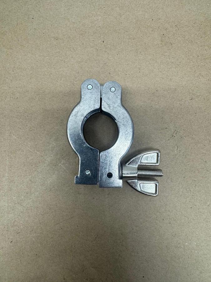 Used Ideal P101198 Hinge Clamp Vacuum Fittings, Aluminum, KF-16, (Lot of 3)