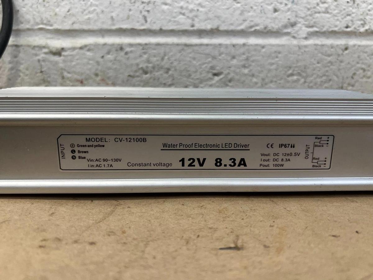 Used CV-12100B 12V Waterproof Electronic LED Driver