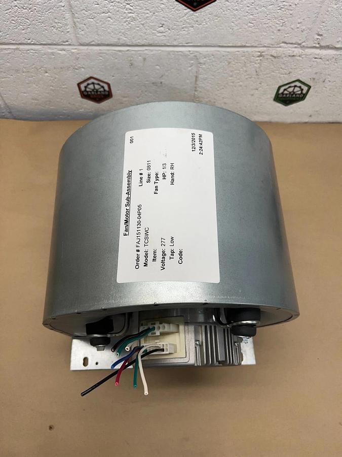 Used Genteq TCSWC 1/3HP, 120/240/277V Fan/Motor Sub-Assembly