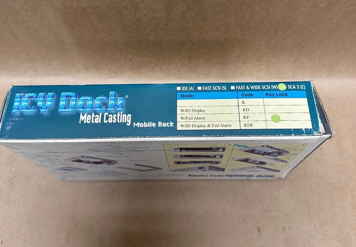 Used ICY Dock SCA 2 Metal Casting Mobile Rack w/ Fail Alarm *NEW*