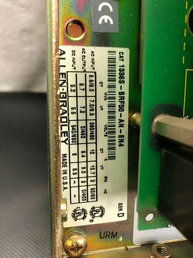 Used Allen Bradley 1336S-BRF50-AN-EN4 Series D, AC Drive, 5 HP