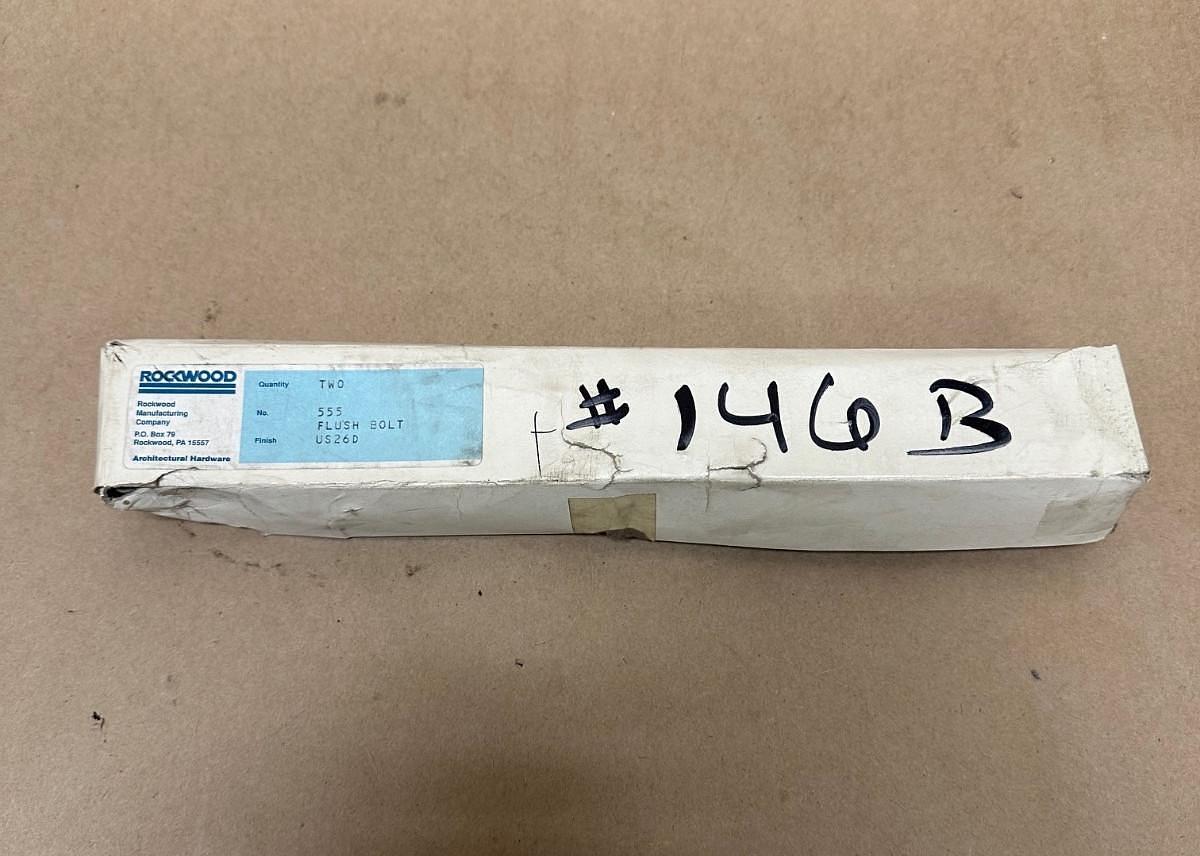 Used Rockwood 555 Lever Extension Flush Bolt *NEW*
