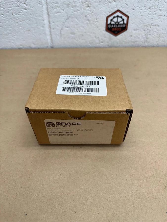 Grace Port P-B15-F3R3-TU450 Ethernet Panel Interface Connector *NEW*