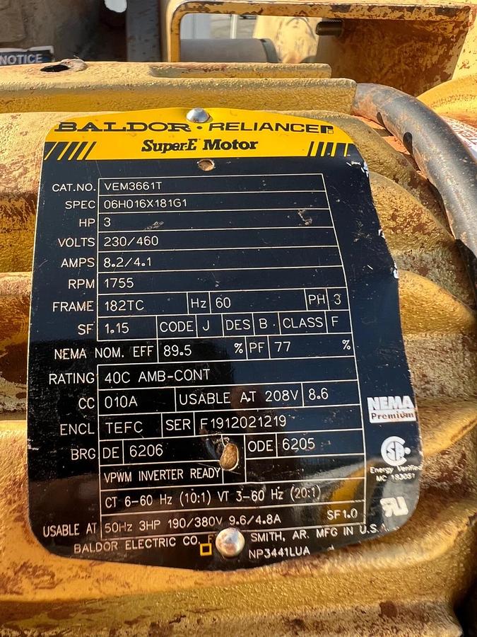 Used Taylor Products Model APV (2013) Prater Sifter, Pre-Inflator Tube, Dust Shroud