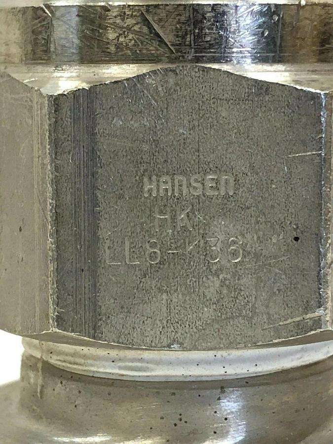 Used Aeroquip FD45-1005-16-16 Hansen LL8-K36 Hydraulic Coupling Hansen ML4-H26 Sockt