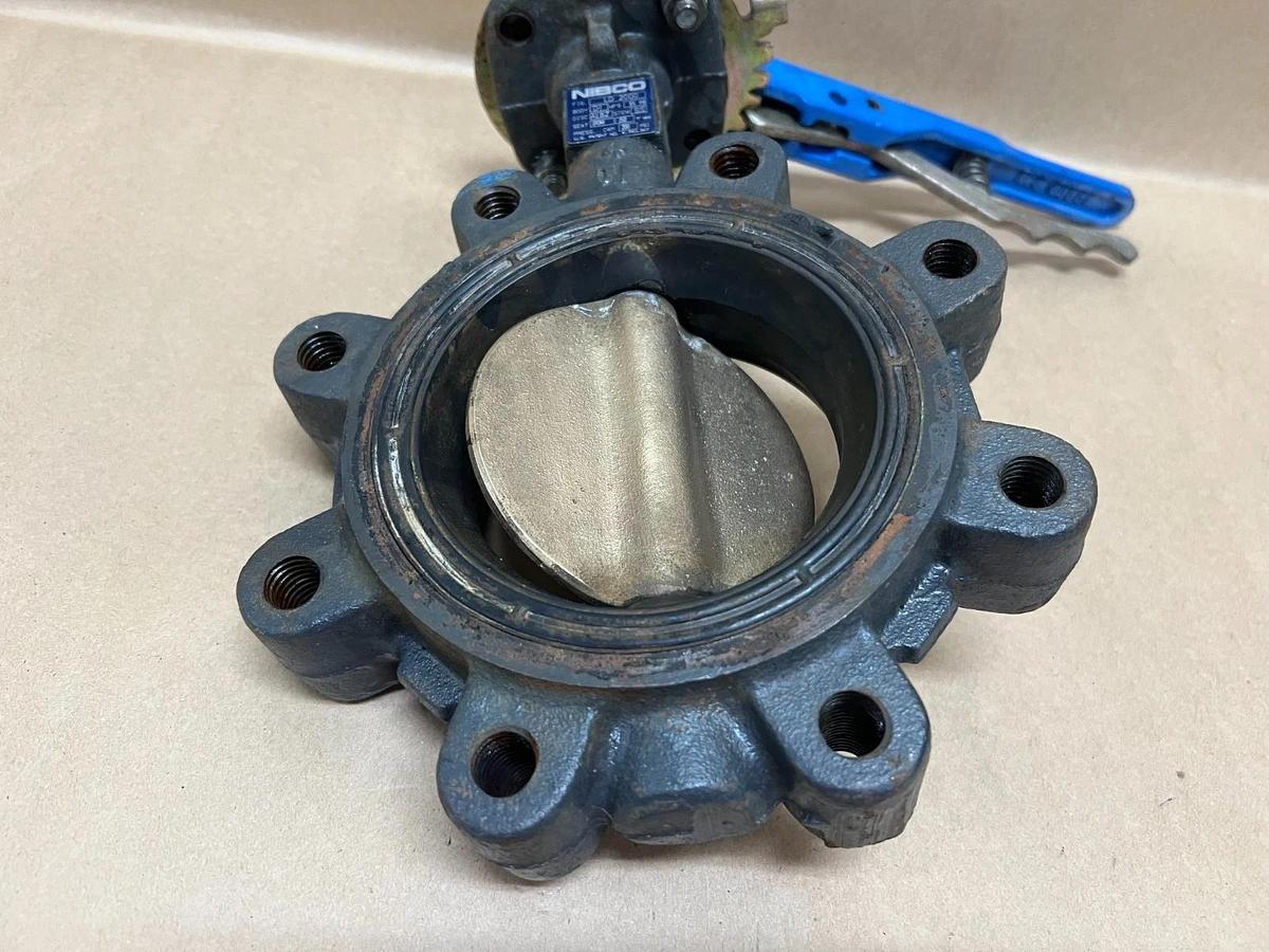 Used Nibco LD 2000 DI Body, SS Butterfly Valve, 4"