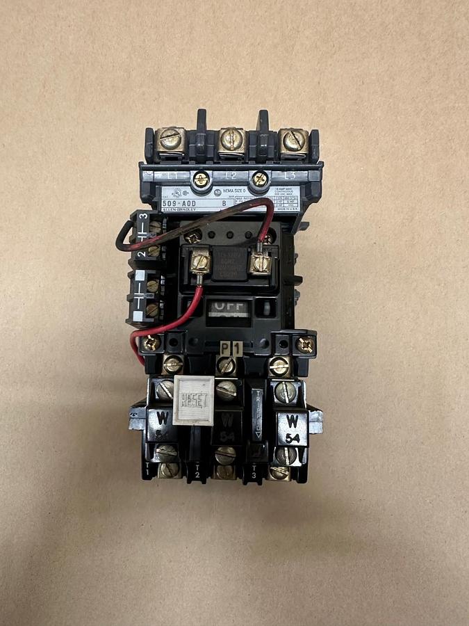 Used Allen Bradley 509-AOD NEMA Size 0 Motor