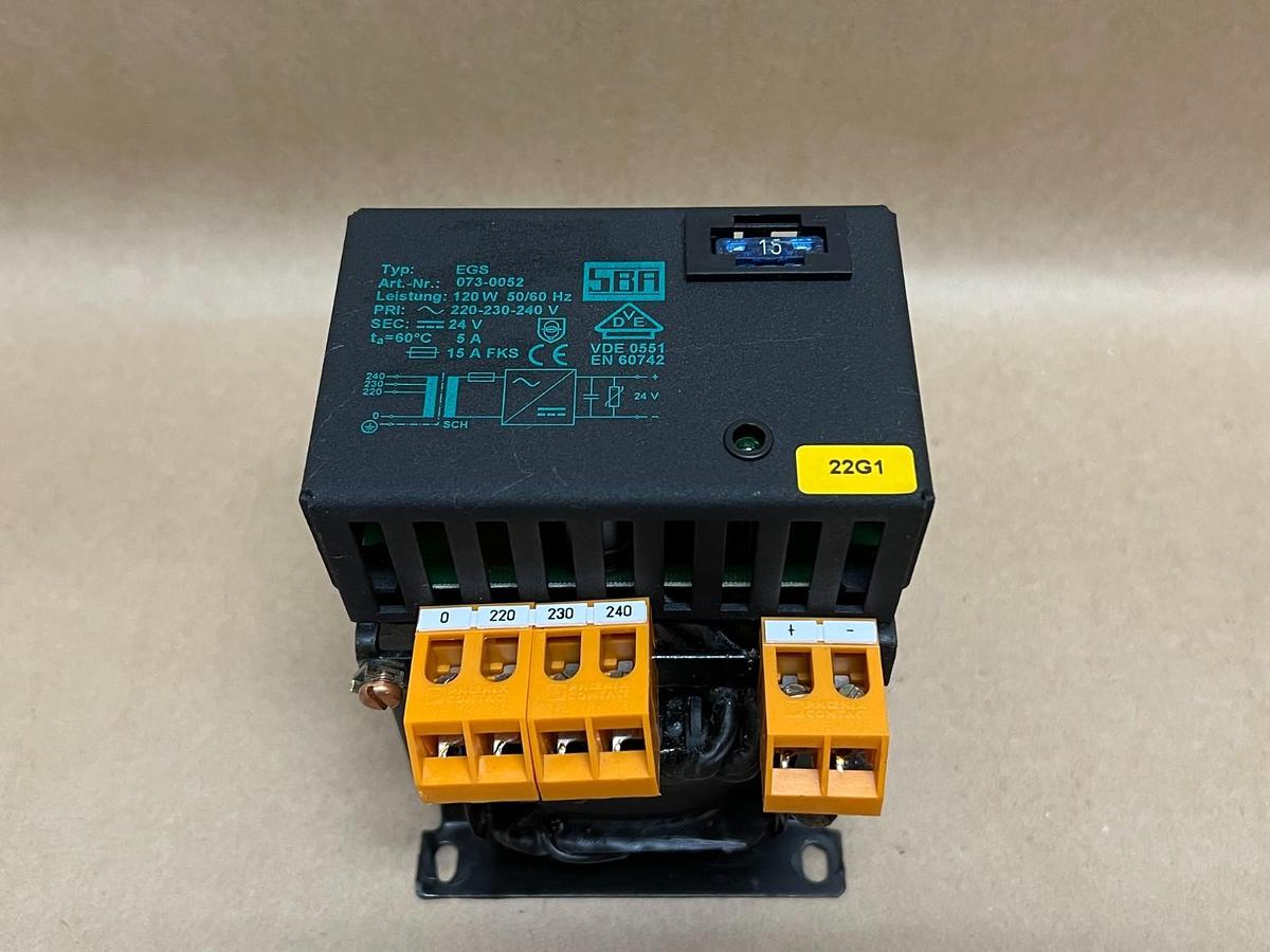 Used SBA EGS 073-0052 Transformer
