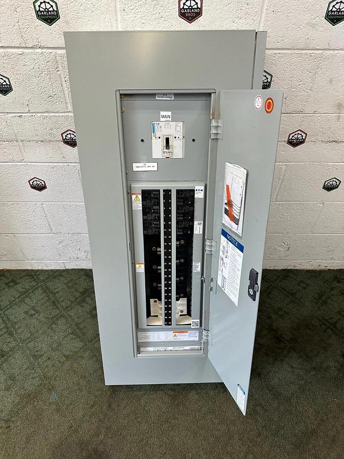 Used Eaton POW-R Line PRL2A Panel Board w/ Eaton PDG2 200A Main Breaker