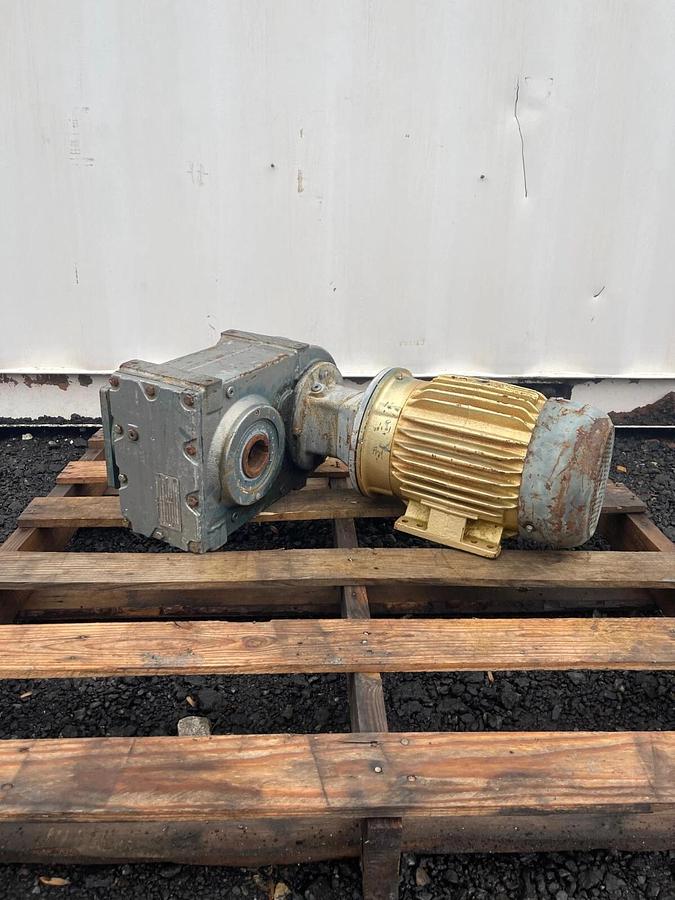 Used Baldor Reliance CEM3661T Super E Motor, 3Hp, 230/460V, 1760RPM, w/SEW Eurodrive