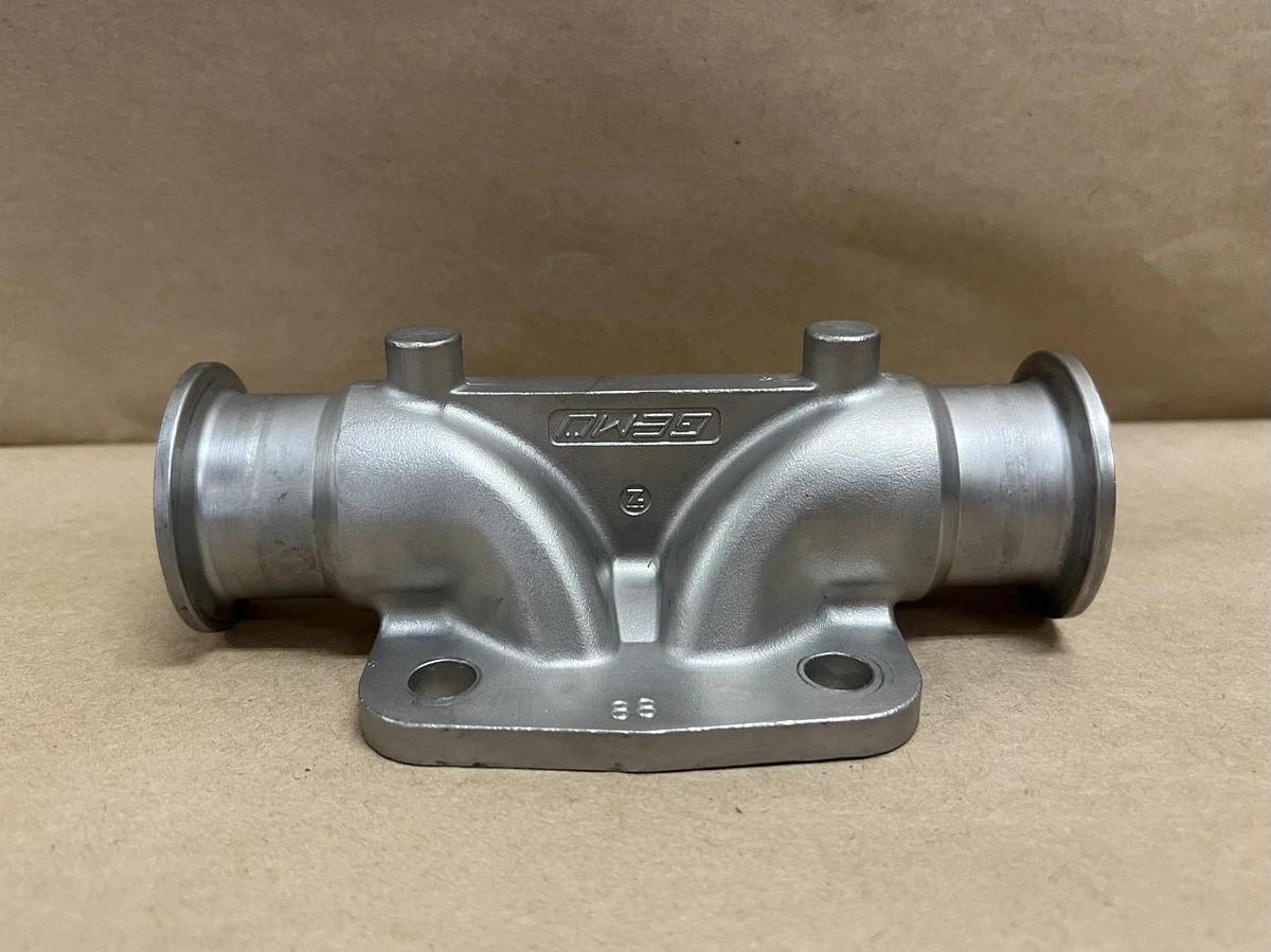 Used Gemu 316L 1-1/2" SS Multi-Port Block Valve Body