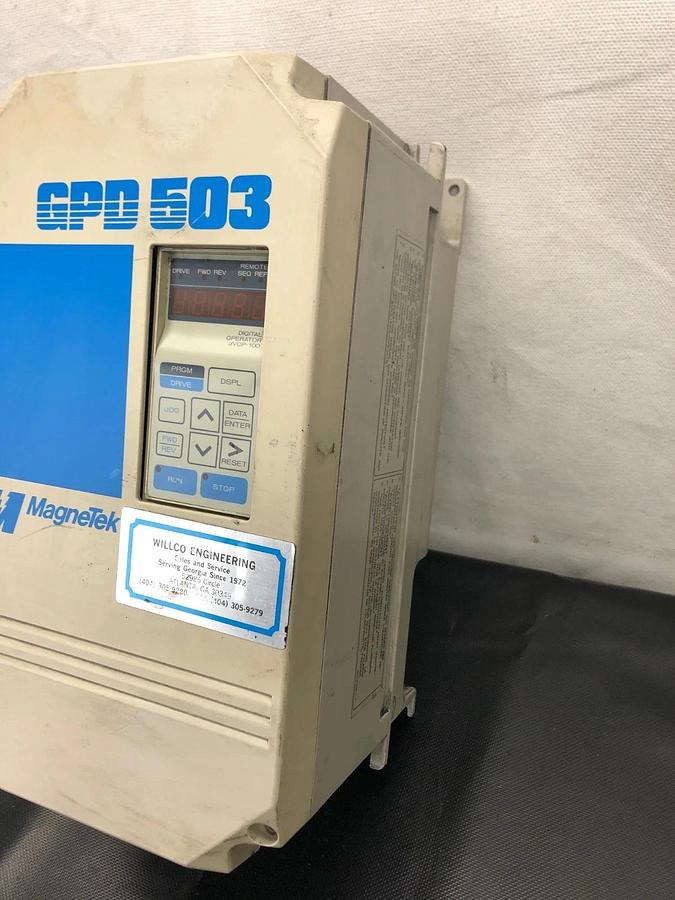 Used Magnetek DS317 GDP503 AC Drive, 3 Phase, 380-460V