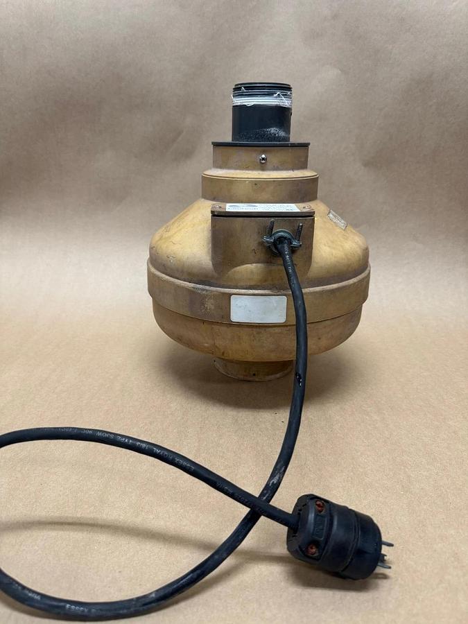 Used FanTech FR100 Inline Duct Fan, 115V, 60Hz, 37A, 2” & 3-3/4” Bores