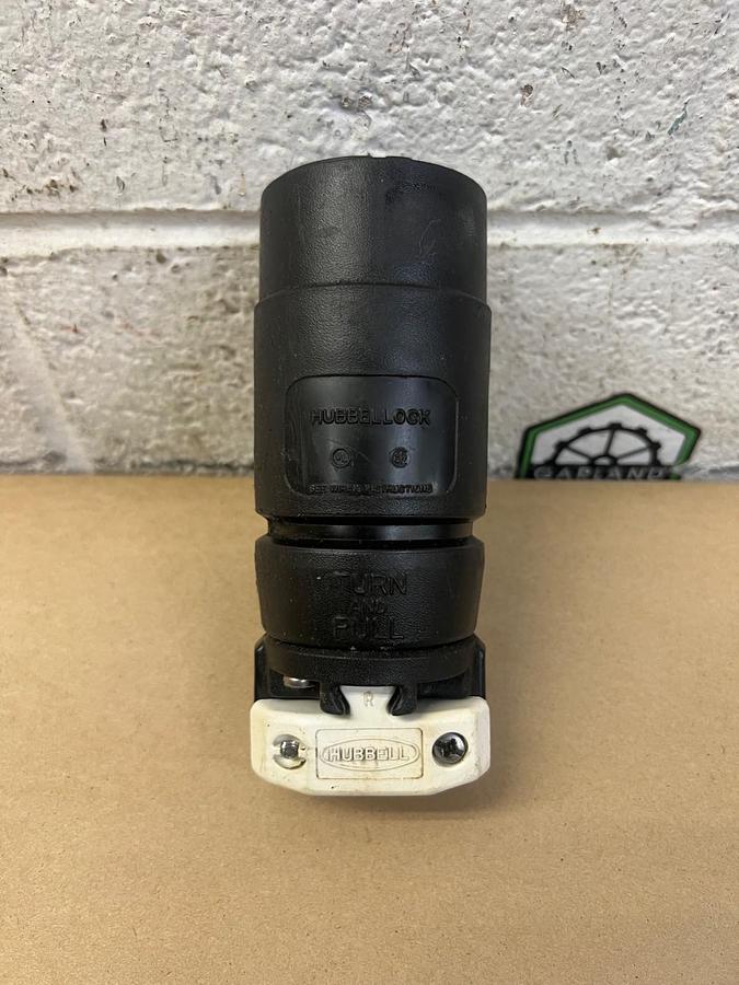 Used Hubbell 21414B Locking Connector 20/30 A, 250V DC/600V AC