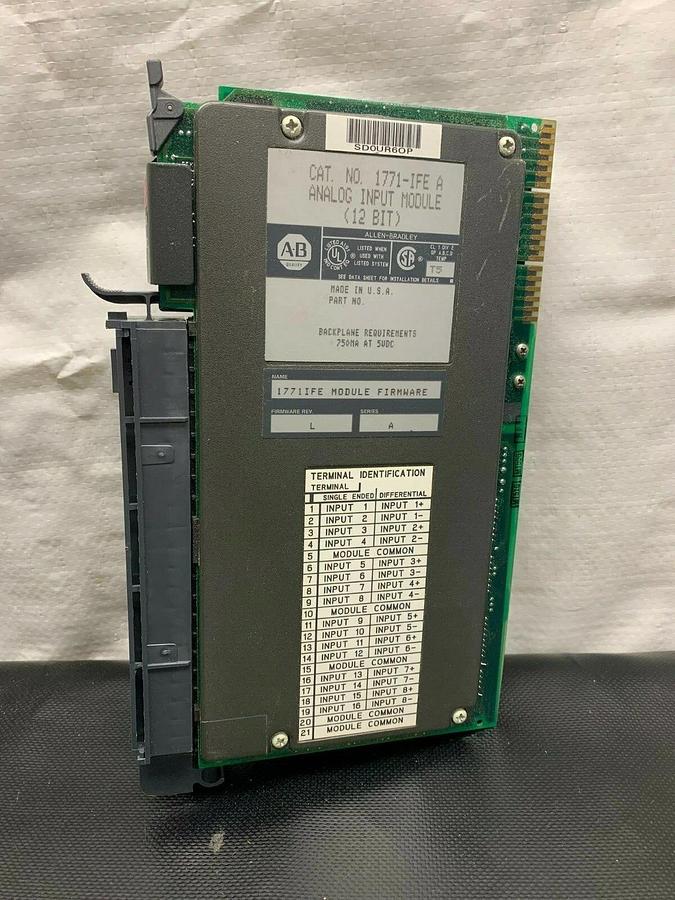 Used Allen Bradley 1771-IFE Series A Analog Input Module (12 Bit)