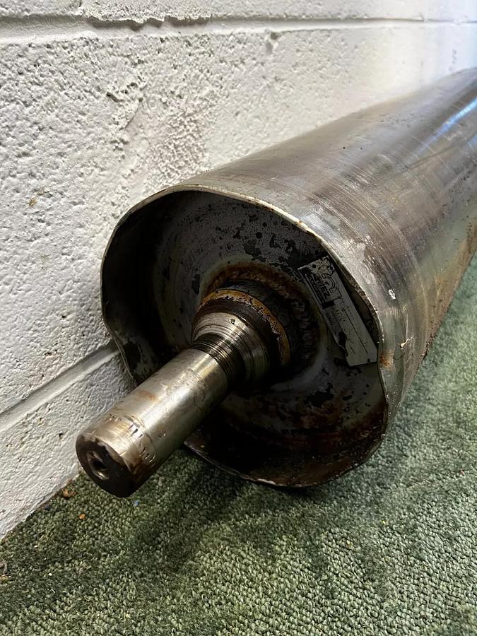 Used Eriez 8X36AIP Magnetic Head Pulley 8” Diameter, 36” Belt Width, 1-7/16” Diameter