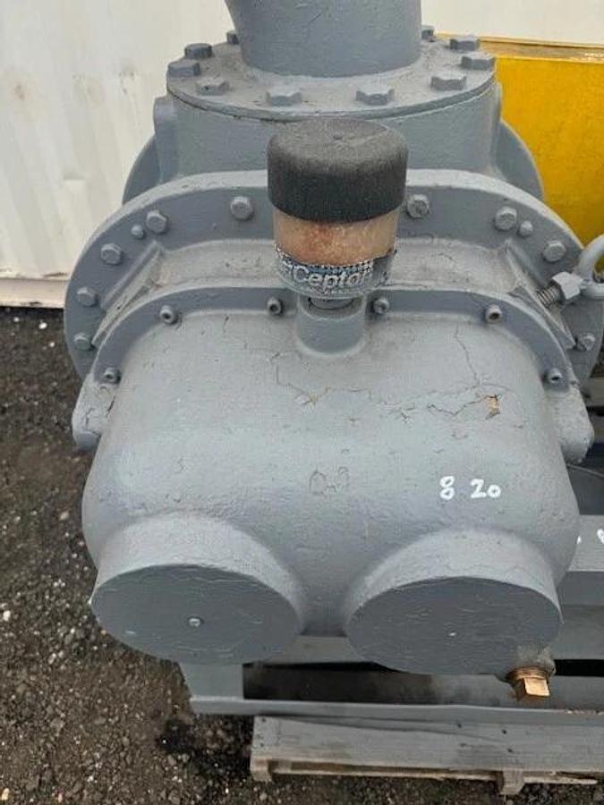 Used Dresser Roots 8X20 Positive Displacement Rotary Lobe Blower, Toshiba 50 HP Motor