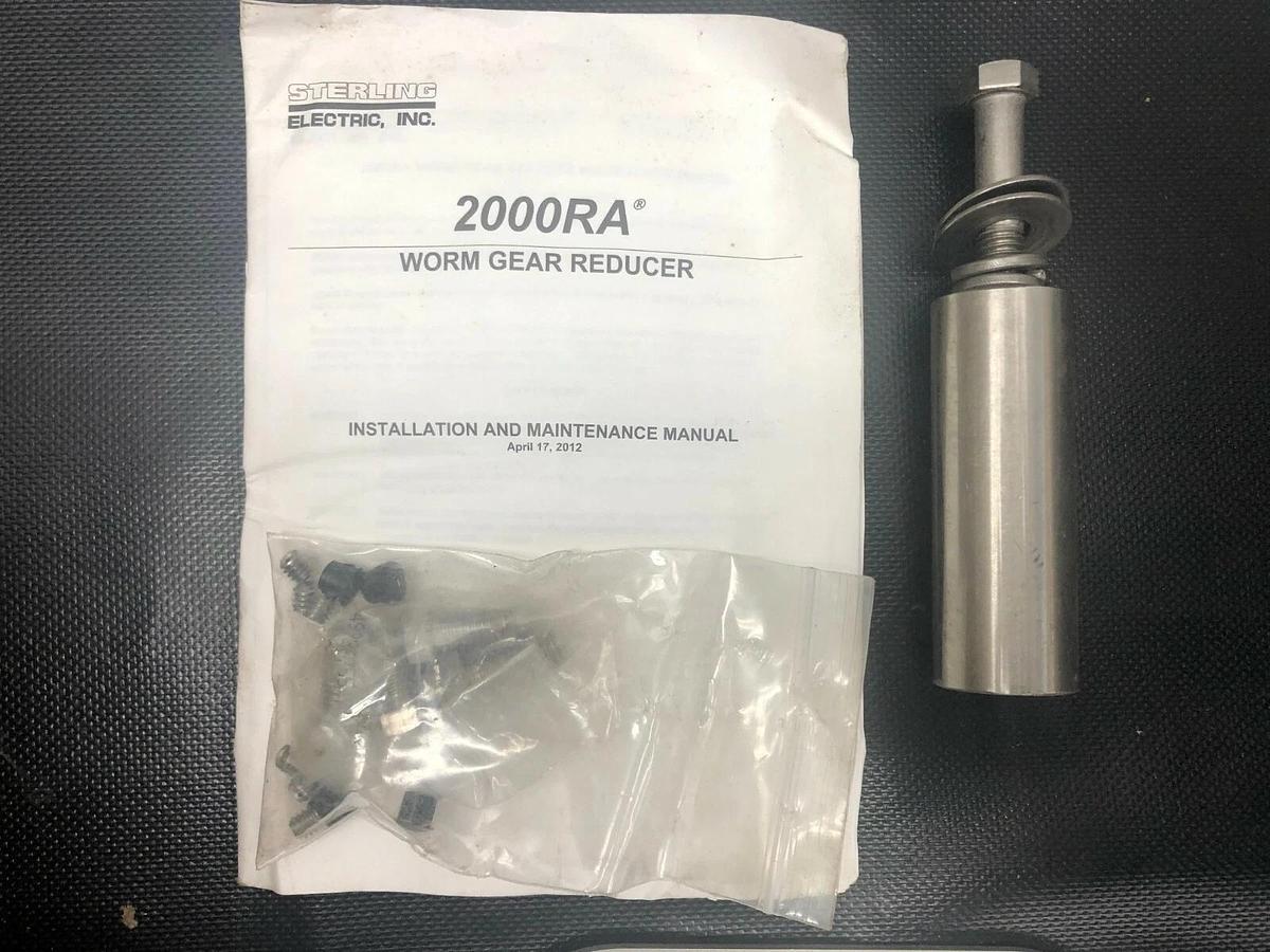 Sterling Electric 37.SDF6K151 Worm Gear Reducer, 2000RA, SS, Ratio 60:1