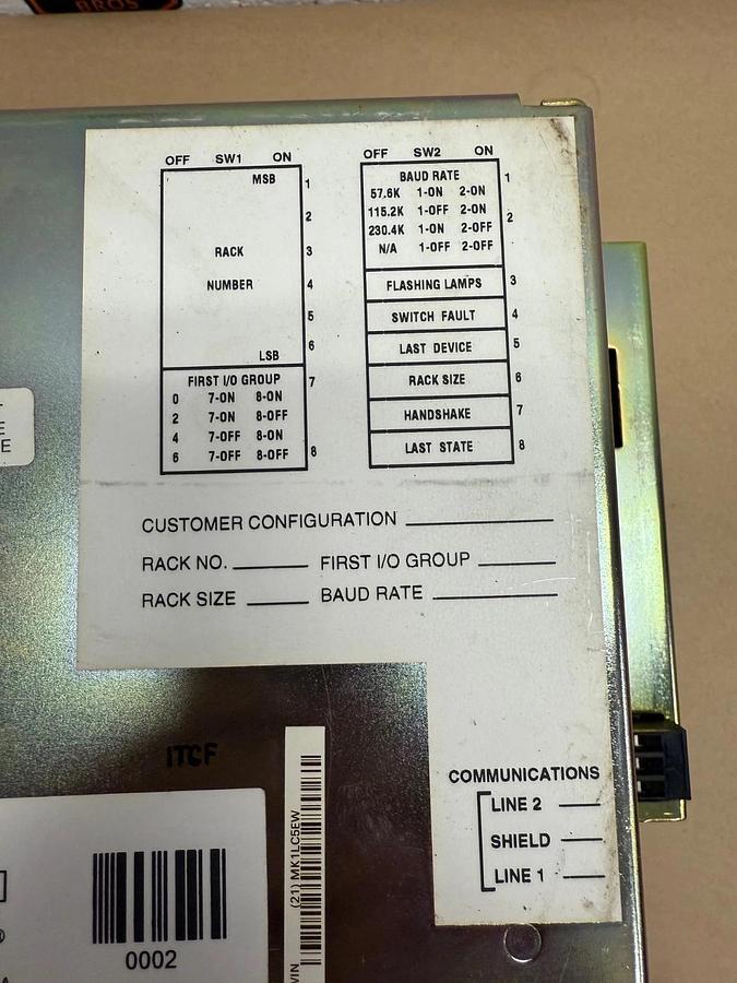 Used Allen-Bradley 2705-P11J1 Ser E, RediPanel, 120/240VAC Operator Interface