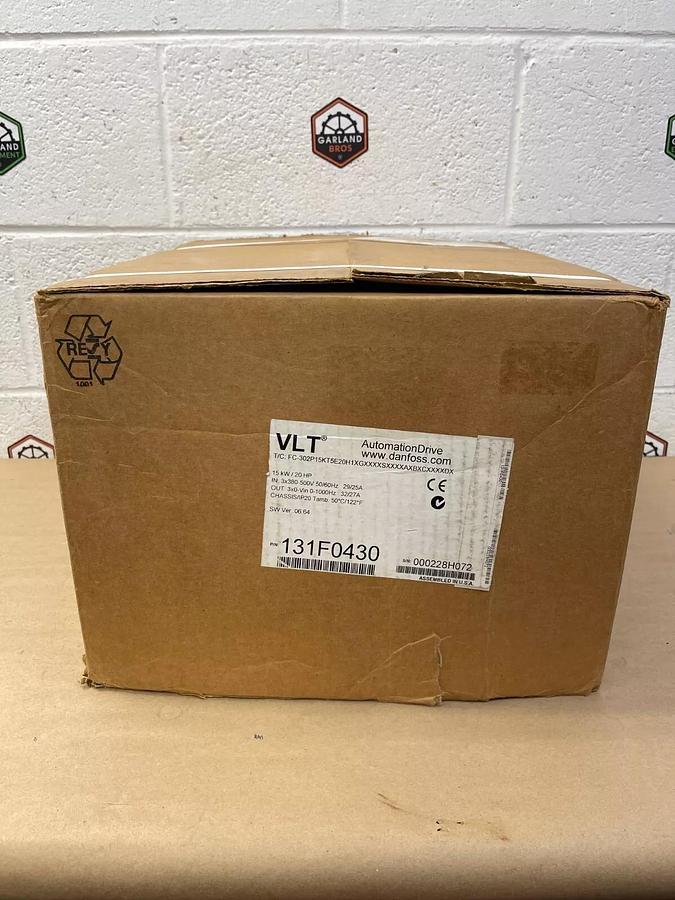 Used Danfoss AutoMation Drive, Frequency Converter 131F0430 15kw/20HP 3ph 380-500VAC