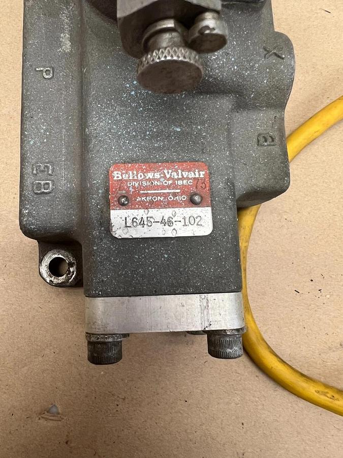 Used Bellows-Valvair L645-46-102 Solenoid Valve