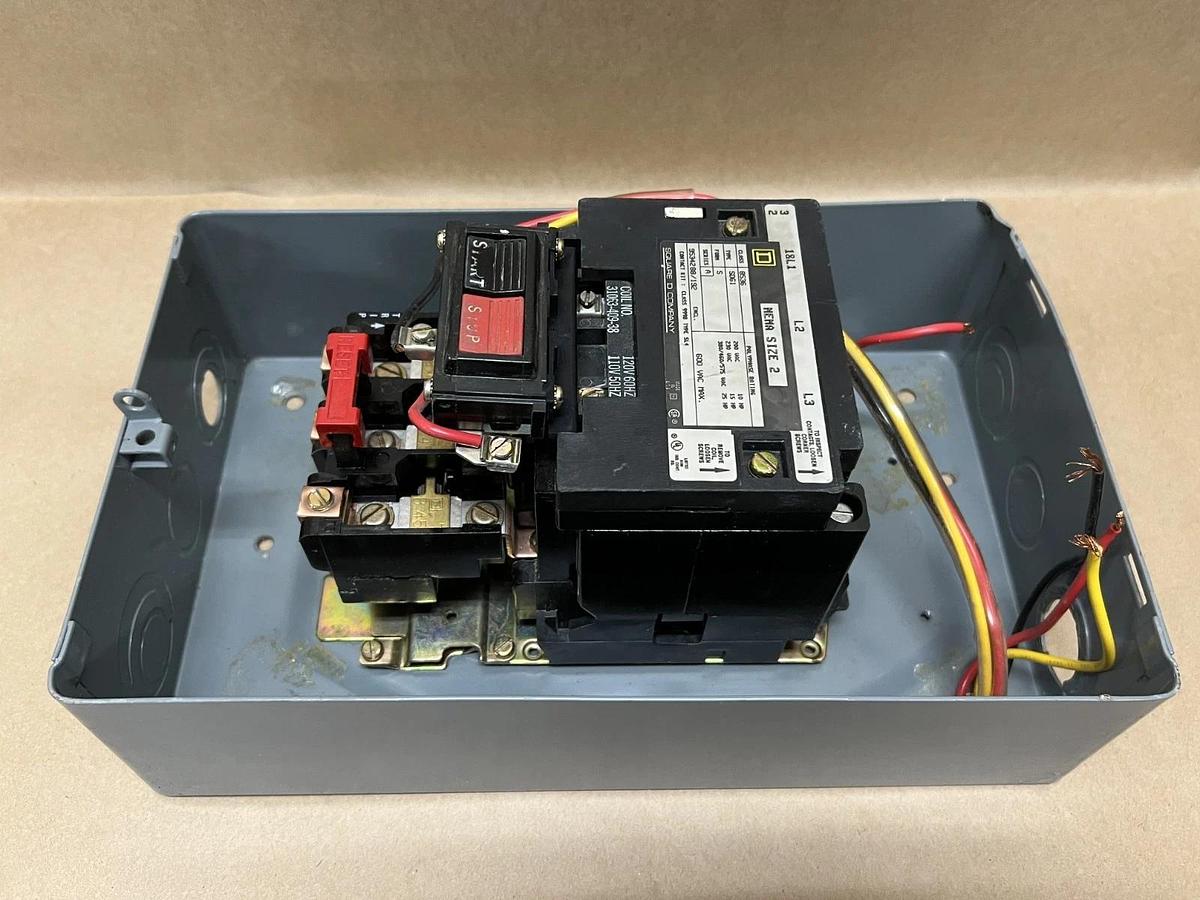 Used Square D 8536 SDG1, Nema Size 2 Motor Starter w/ Enclosure