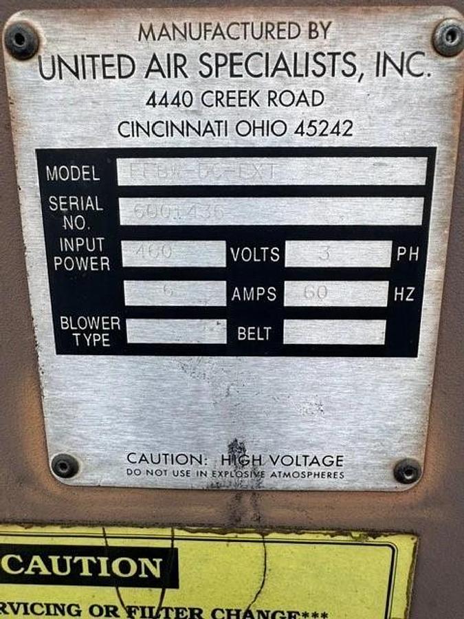 Used Dust-Hog FFBW-DC-EXT Dust Collector Skeleton (No Blower, Motor, or Motherboard)