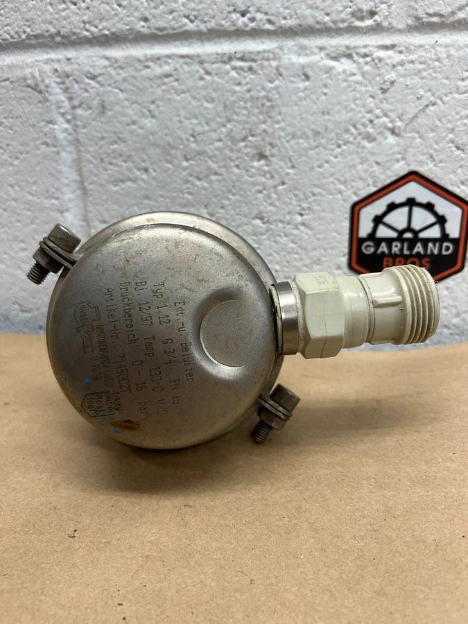 Used Ent-u. Belüfter Type 1.12 G 3/4, PN16 Valve, Temp: 130 C, 0-16 bar