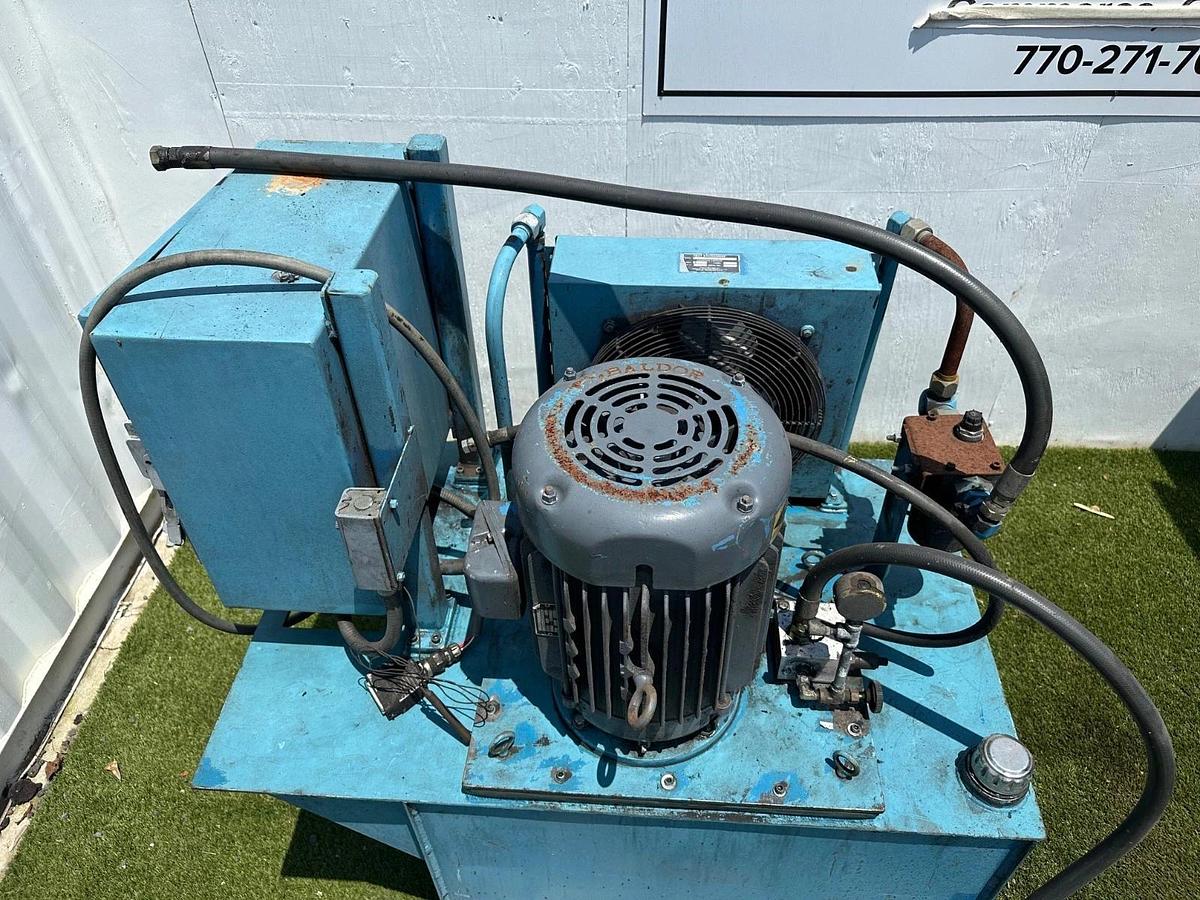 Used 88 Gal Hydraulic Power Unit, Baldor 15Hp@1760Rpm Thermal Transfer Heat Exchanger