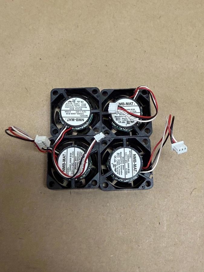 Used NMB-MAT 1004KL-04W-B39 3-Wire Cooling Fan - Lot of 4