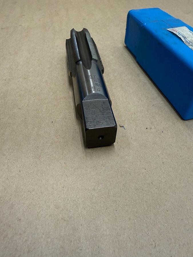 Used Union Butterfield  1-1/2 NF 12 , Flute Plug Tap, HSH GS4