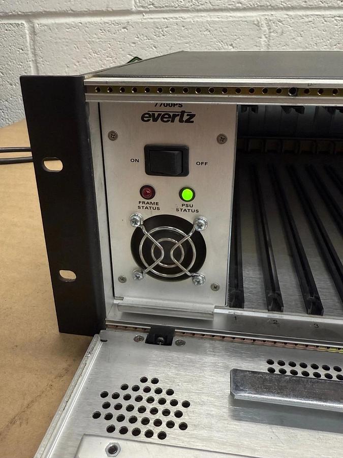Used Evertz Microsystems 7700FR-C Multiframe Chassis, No Cards