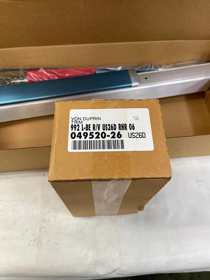 Von Duprin Ingersoll Rand 9847 L-BE US26 D Exit Device 3’ RHR NO BTM, 338 Strike