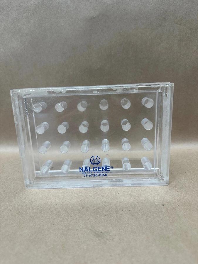 Used NALGENE 6720-9150, 71-6720-0150 Beta Radiation Shielding Microtube Wells