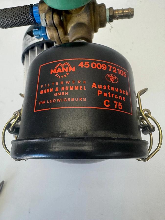 Used Werie Rietschle D-7860 Regenerative Vacuum Blower w/ Mann C75 Filter