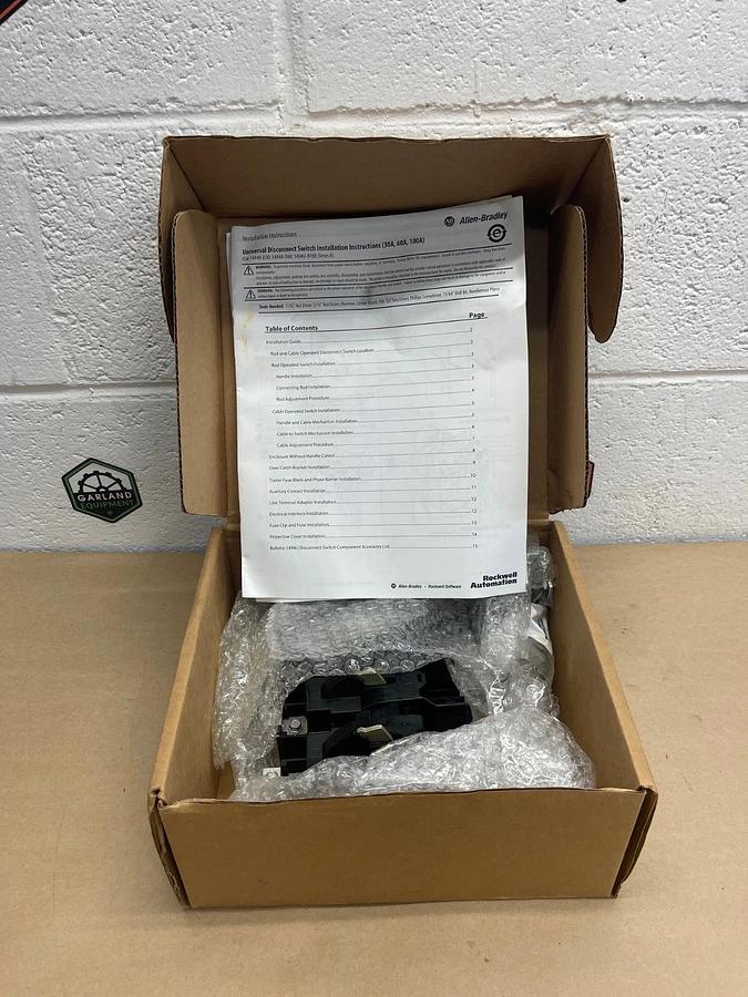 Used Allen Bradley 1494U-D30 Series A 30A Disconnect Switch