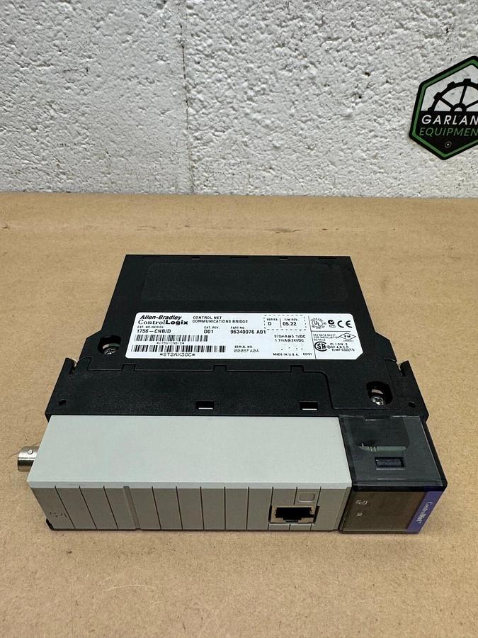 Used Allen Bradley 1756-CNB/D ControlLogix Control Communications Module, D01, Ser D