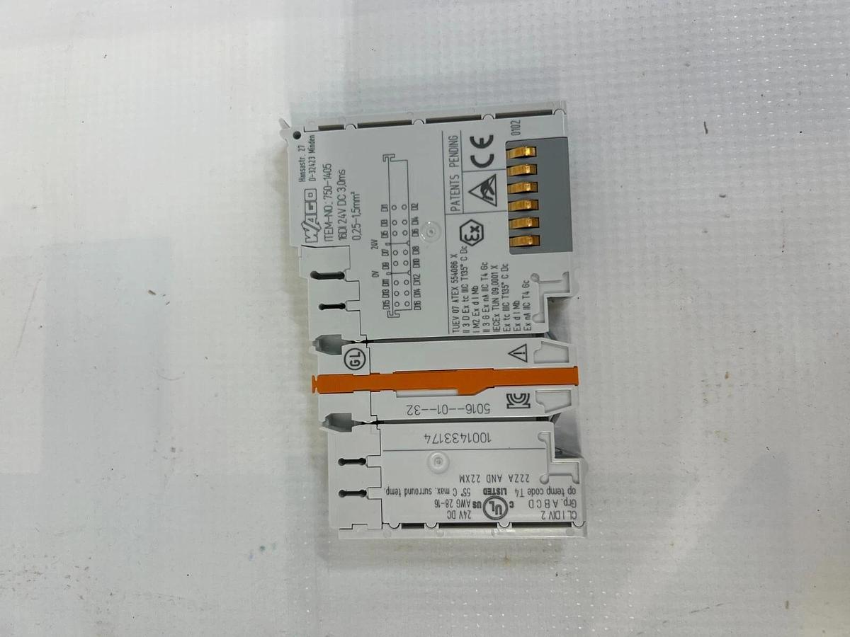 Used WAGO 750-1405 16 Channel Digital Input Terminal