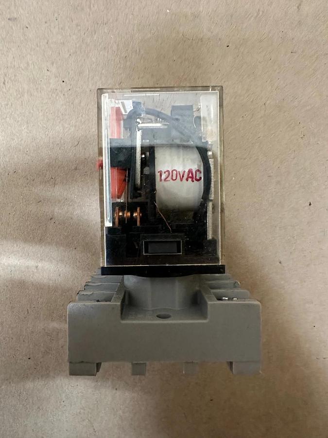 Used Omron MK2PN-S Contact w/ Dayton 5X852F Relay Base