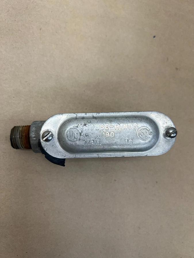Used Crouse Hinds 190 LB19 1/2in. Conduit Body