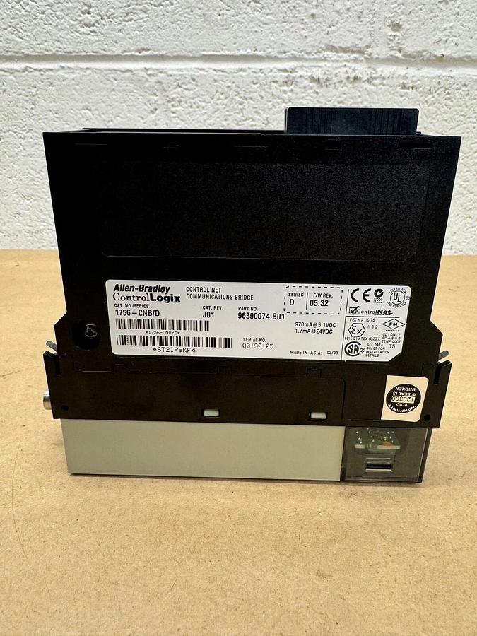 Used Allen Bradley 1756-CNB/D ControlLogix, Control Net Communications Bridge, J01