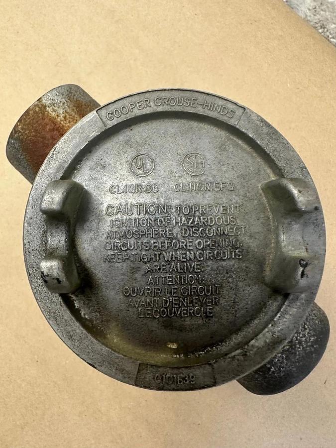 Used Crouse Hinds 0101639 Conduit Outlet