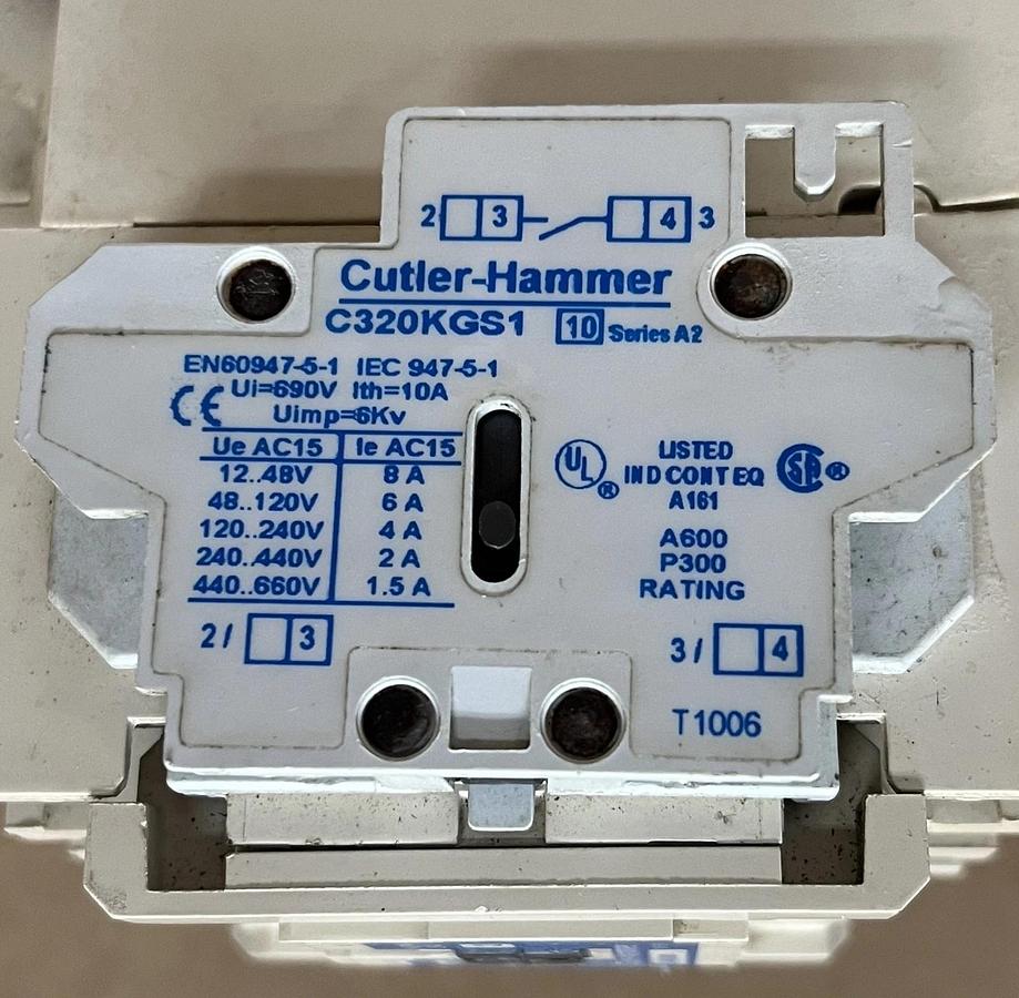Used Cutler-Hammer AN16GN0 Nema Size 2, Series B1, 45A Motor Start
