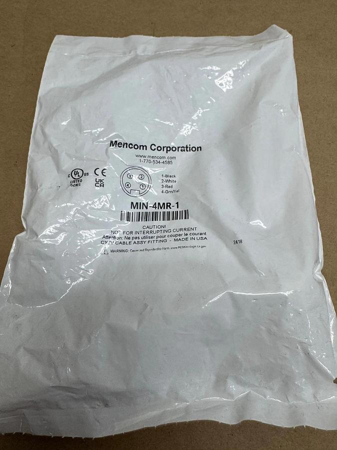 Used Mencom MIN-4MR-1 Receptacle *NEW*
