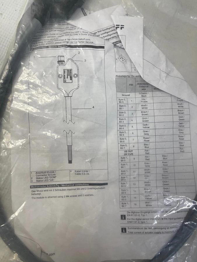 Used Balluff BNI005N, BNI IOL-772-000-K027