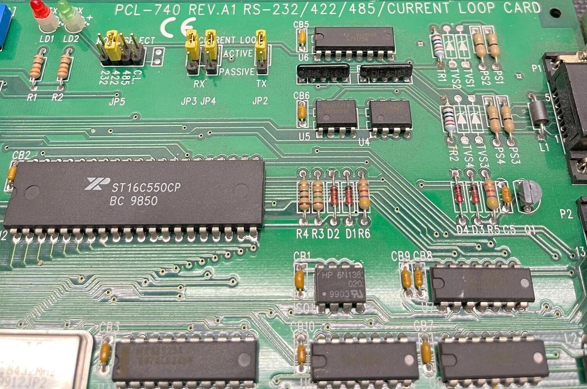 Used PCL-740 Current Loop Card RS-232/422/485 A95073