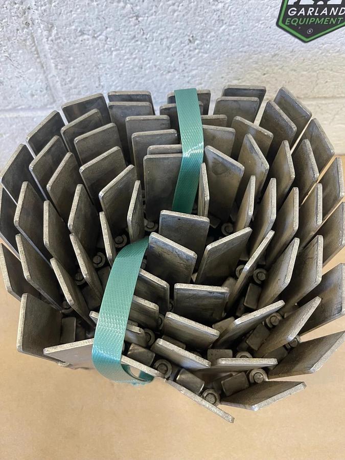 Used Rexnord SS881 BC82 Stainless Steel Side Flexing Tabletop Chain L:102", W:7.5"